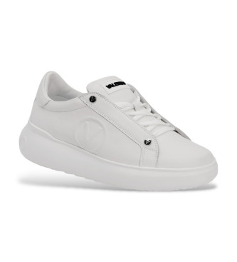 Valentino para mujer. 95B2311VIT Zapatillas de Piel Bounce blanco (38), Plano, Cordones, Casual