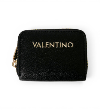 Valentino para mujer. VPS9WG139 Cartera logotipo negro (OSFA), Casual, Poliuretano