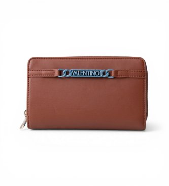 Valentino för kvinnor. VPS9P8281 Myntpungens logotyp (OSFA), Brun, Casual, Polyester, Polyuretan