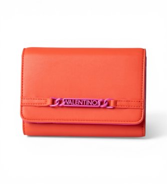 Valentino para mujer. VPS9P843 Monedero logotipo naranja (OSFA), Casual, Poliéster, Poliuretano