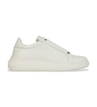 Valentino para mujer. 95B2311VIT Zapatillas de Piel Bounce blanco (40), Plano, Cordones, Casual