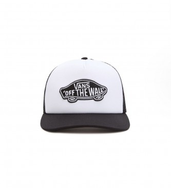 Vans para homem. Bon? de camionista cl?ssico com pala curva branco