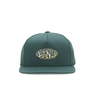 Vans unisex. VN000GKPBDX1 Gorra Lopside verde (OSFA), Casual, Algodón, Vans outlet 2024.