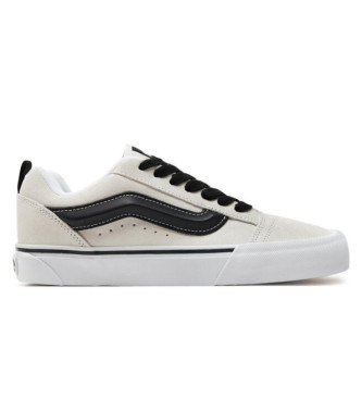 Vans unisex. VN0009QCYB21 Zapatillas de Piel Knu Skool blanco (38), Plano, Cordones, Casual, Vans outlet 2024.