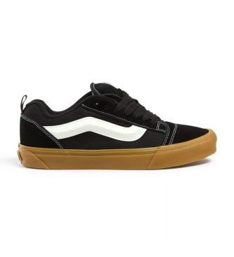 Zapatillas de Piel Knu Skool negro (44), Plano, Cordones, Casual, Vans outlet 2024.
