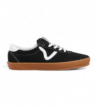 Zapatillas de piel Sport Low negro (36), Plano, Cordones, Casual, Vans outlet 2024.