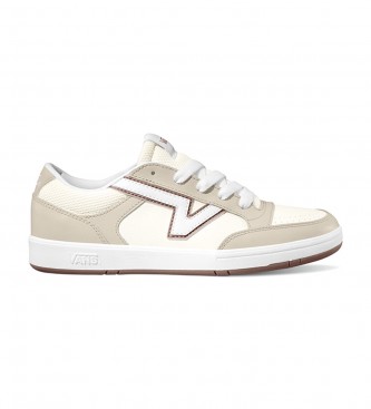 Vans para mujer. VN0A7TNLBYS1 Zapatillas de piel Ua Lowland Cc New Varsity blanco, beige (45), Plano, Cordones, Casual, Vans outlet 2024.
