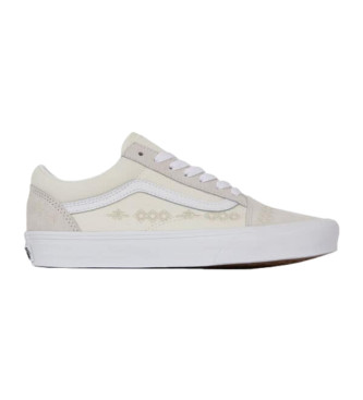 Vans unisex. VN0007NTCDA1 Zapatillas de Piel UA Old Skool blanco (44), Plano, Cordones, Casual, Vans outlet 2024.