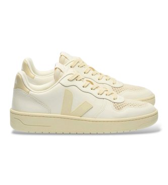 VEJAvoor Vrouwen. VI0220498 Leren Sneakers, V-10 Prime Beige (44), Leer, Plat, Veters, Casual