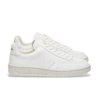 VEJAvoor vrouwen. XD0202297 Schoenen V-12 wit (39), Plat, Veters, Casual, Gerecycled polyester, Duurzaam