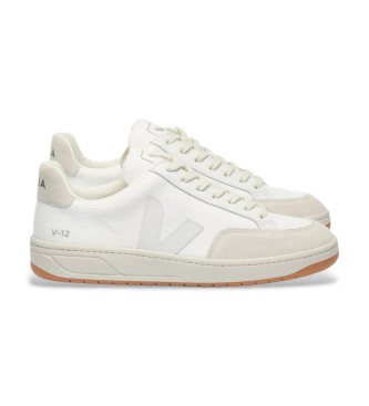 VEJA para hombre. XD1703124 Zapatillas V-12 blanco (43), Plano, Cordones, Casual, Poliéster Reciclado, Sostenible