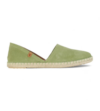 Verbenas para mujer. 0300580001 Carmen Serraje verde (36), Plano, Ninguno, Casual, Verbenas outlet 2024.