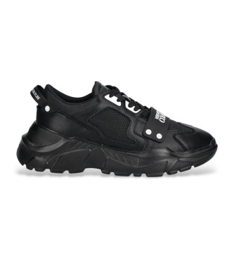 Versace Jeans Couture para homem. 78YA3SC4-ZSC55 Sapatilhas combinadas pretas (43), Preto, 1 a 3cm, Cordão, Casual