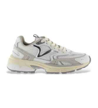 Victoriavoor vrouwen. 8809100 Mythos Mesh leren schoenen wit (36), Leer, 3 tot 5 cm, Veters, Casual