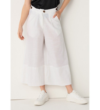 Victorio & Lucchino, V&L para mujer. 3545707 Pantalón 134606 blanco (34), Casual, Algodón