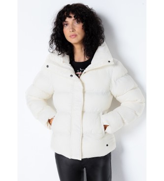 Victorio & Lucchino, V&L para mujer. 3665791 Abrigo acolchado puffer blanco (XS), Casual, Poliéster, Manga larga