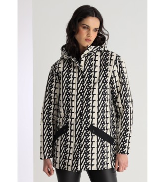 Victorio & Lucchino, V&L para mujer. 390028068 Abrigo parka con capucha acolchada waterproof blanco (L), Casual, Poliéster, Manga larga