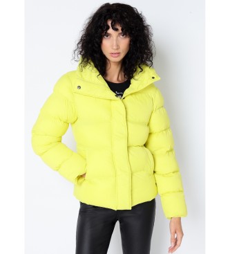 Victorio & Lucchino, V&L para mujer. 3665791 Abrigo puffer acolchado amarillo (M), Casual, Poliéster, Manga larga