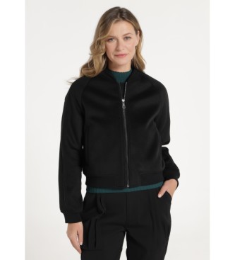 Victorio & Lucchino, V&Lvoor vrouwen. 380088190 Jasje met structuur en zwart juwelendetail (2 = S), Casual, Polyester