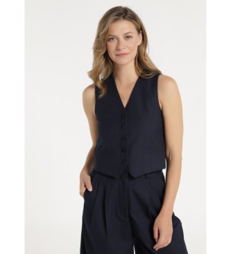Victorio & Lucchino, V&L para mujer. 370128198 Chaleco Rial marino (L), Casual, Poliéster