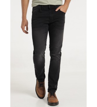 Victorio & Lucchino, V&L para hombre. 600107283 Jeans Slim Tiro Medio negro (32), Casual, Algodón