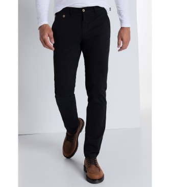 Victorio & Lucchino, V&L para hombre. 4579498 Pantalones chino saten Peach cintura media | Slim - Tiro medio negro (30), Casual, Algodón, Vi