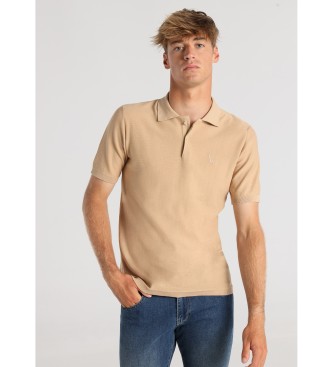 Victorio & Lucchino, V&L para hombre. 630427220 Polo Manga corta tricotosa ligera marrón (S), Casual, Algodón