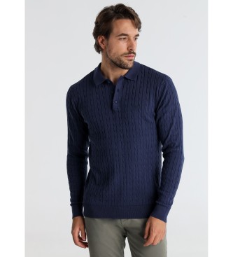 Victorio & Lucchino, V&L para hombre. 630227122 Polo de punto cable marino (XL), Casual, Algodón, Manga larga