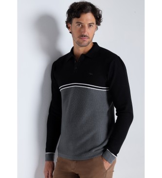 Victorio & Lucchino, V&L para hombre. 4624576 Polo punto con doble estructura de manga larga (S), Casual, Viscosa, Victorio & Lucchino, V&L