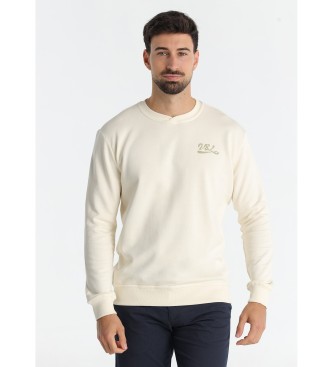 Victorio & Lucchino, V&L para hombre. 660257191 Sudadera sin capucha beige (3XL), Casual, Algodón