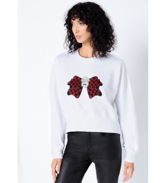 Victorio & Lucchino, V&L para mujer. 3680783 Sudadera joya lazo blanco (S), Casual, Algodón, Manga larga