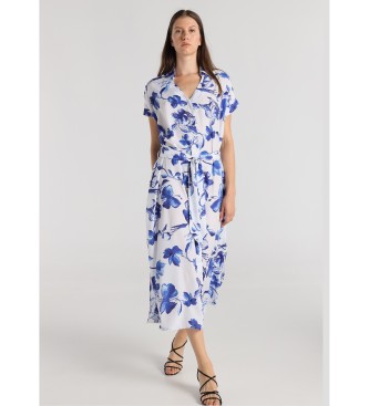 Victorio & Lucchino, V&L para mujer. 340478146 Vestido midi manga corta estampado de rosas multicolor (M), Casual, Poliéster