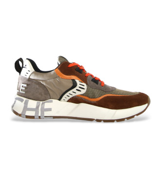Voile blanche para hombre. 2017465 Zapatillas de piel Club 01 marrón (44), Plano, Cordones, Casual, Voile blanche outlet 2024.