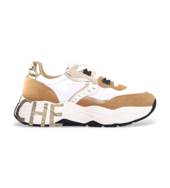 Voile blanchevoor vrouwen. 2017475 Leren sneakers Club 105 wit (41), Leer, Plat, 1 tot 3 cm, Veters, Casual