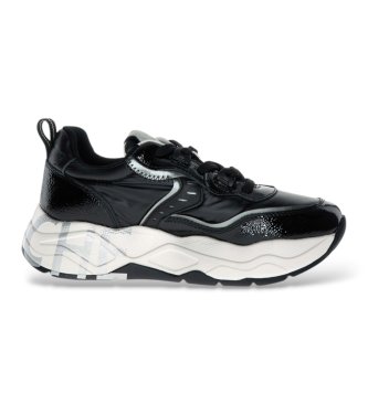 Voile blanche Zapatillas de Piel Club105 negro