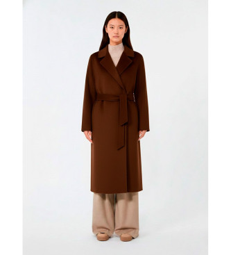 Weekend Max Mara para mulher. 2525016062600 Casaco Corte de chocolate (36), Marrom, Casual, Poliéster