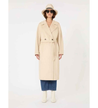 Weekend Max Mara para mulher. 2525016031600 Revestimento de resina bege (S), Casual, Lã