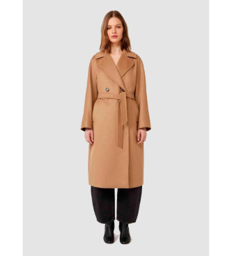 Weekend Max Mara para mulher. 2525016102600 Revestimento de resina castanha (38), Marrom, Casual, Lã