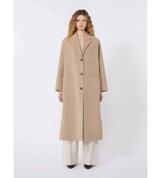 Weekend Max Mara para mujer. 2615011021600 Abrigo Wkdgalosce beige (46), Casual, Lana
