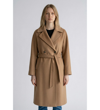 Weekend Max Mara para mujer. 2625016102650 Abrigo Wkdresina marrón (36), Casual, Lana