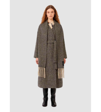 Weekend Max Mara para mujer. 2525016042600 Abrigo Zenica negro (46), Casual, Lana