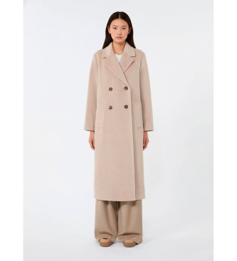 Weekend Max Mara para mulher. 2525016092600 Casaco bege Zufolo (42), Casual, Poliéster