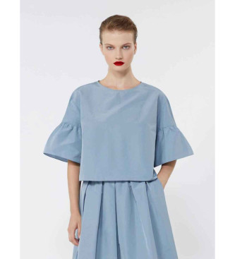 Weekend Max Mara para mujer. 2615111152600 Blusa Wkdbreak azul (40), Denim, Poliéster