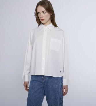 Weekend Max Maravoor vrouwen. 2425116032650 Uitverkoop wit overhemd (42), Casual, Katoen, Klassiek, Lange mouwen