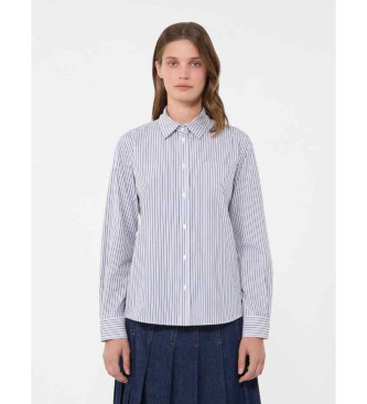 Weekend Max Mara para mujer. 2615111051600 Camisa Wkdbahamas azul (42), Casual, Algodón, Manga larga
