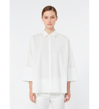 Weekend Max Mara para mujer. 2615111112600 Camisa Wkdhudson blanco (44), Casual, Algodón, Manga corta