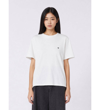 Weekend Max Mara para mujer. 2625976031650 Camiseta Wkdvenaco blanco (L), Casual, Algodón, Manga corta