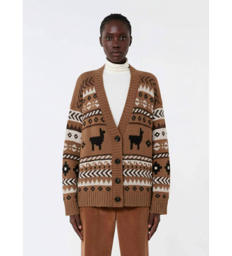 Weekend Max Mara para mujer. 2525346092600 Cardigan Ovatta camel (M), Marrón, Casual, Acrílico