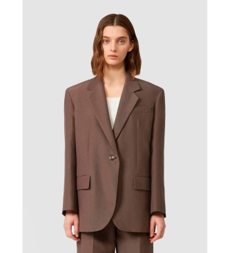 Weekend Max Mara para mujer. 2525046081600 Chaqueta Floc marrón (XL), Casual, Algodón