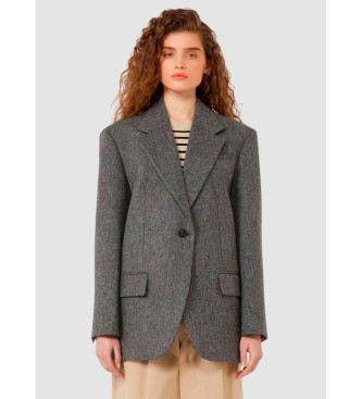 Weekend Max Mara para mujer. 2525046042600 Chaqueta Tronto gris (M), Casual, Lana